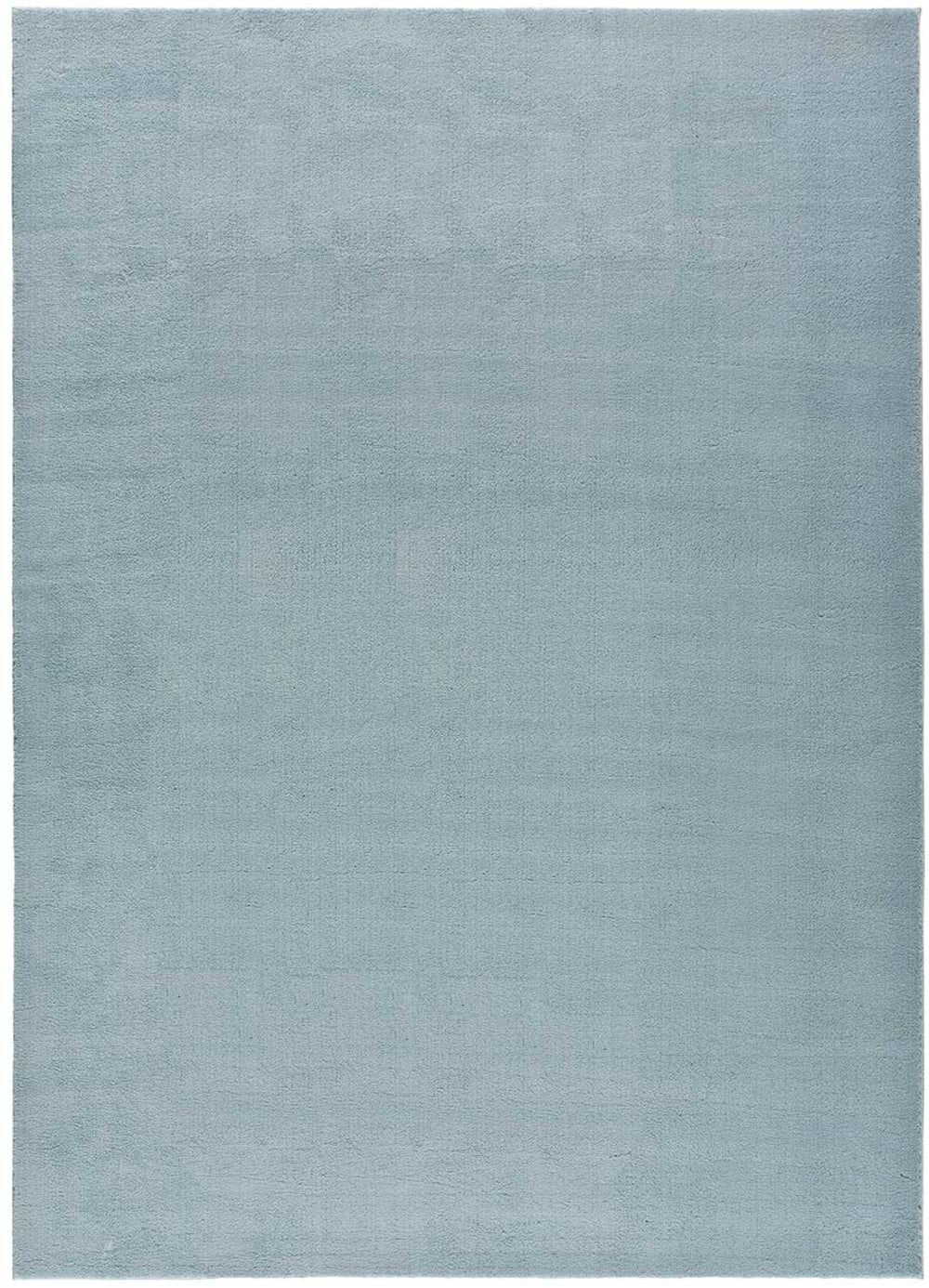 Tapis lavable bleu antidérapant 140x200 cm