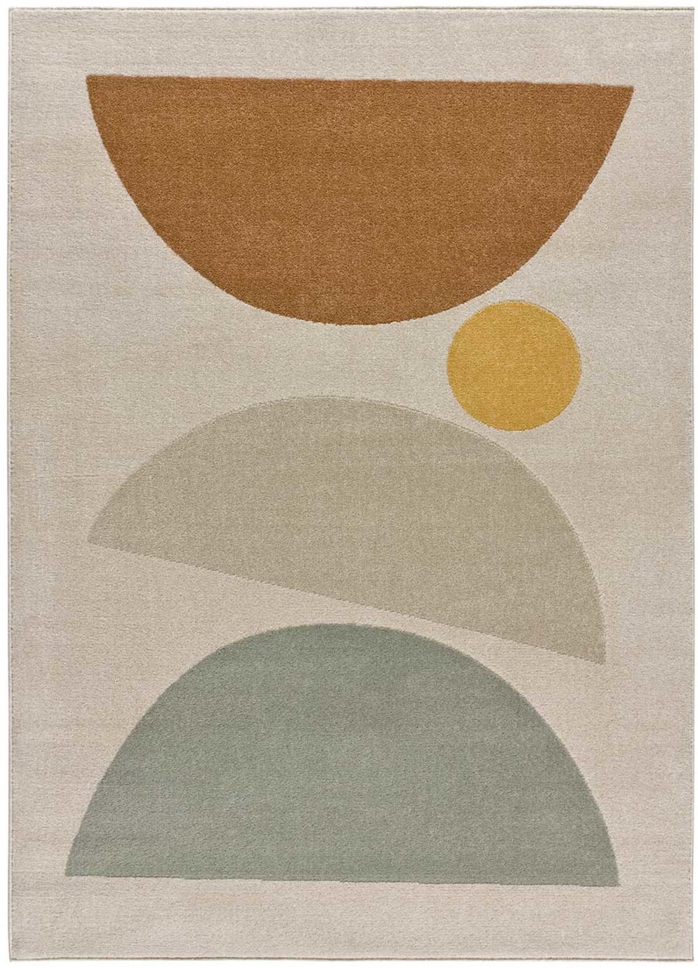 Tapis scandinave beige/multicolore 160x230 cm