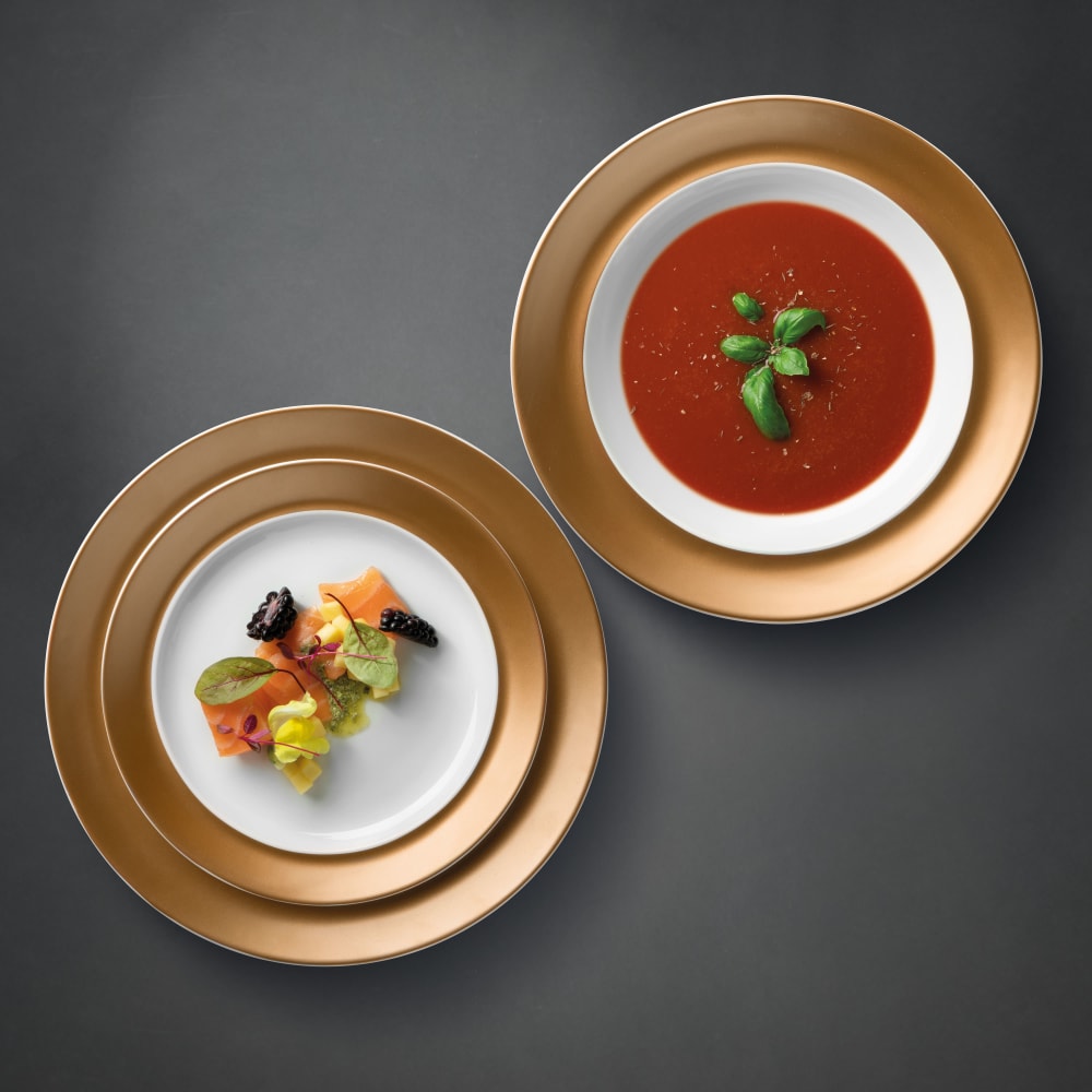 Jeu de plaques en porcelaine 3 pièces blanc - Maisons du Monde