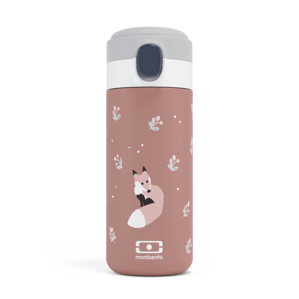 Monbento Gourde isotherme à bec verseur 360ml en Inox Cannelle Renard Marron Inox