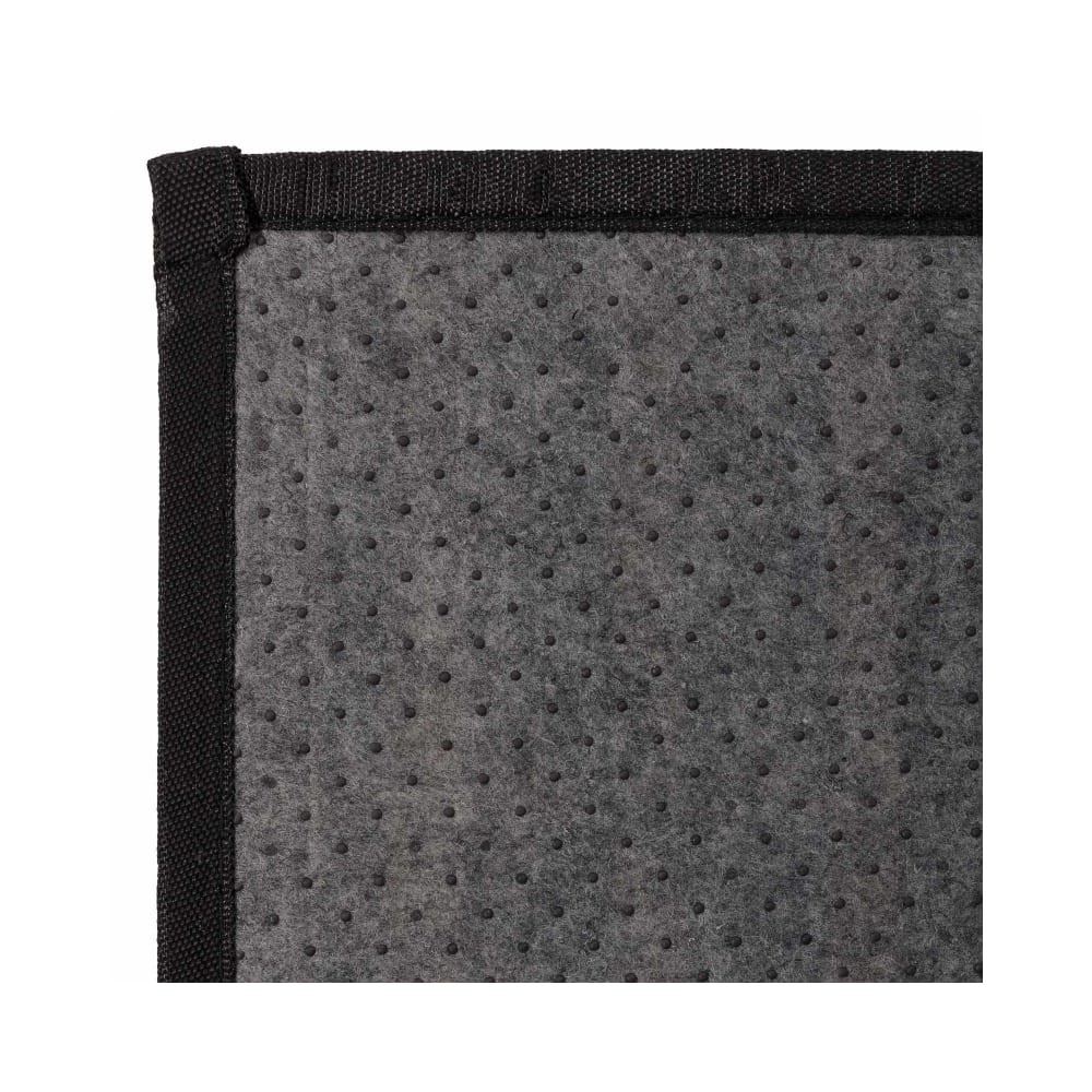 Tapis descente de lit bambou rayé gris 60x90cm — vue 4