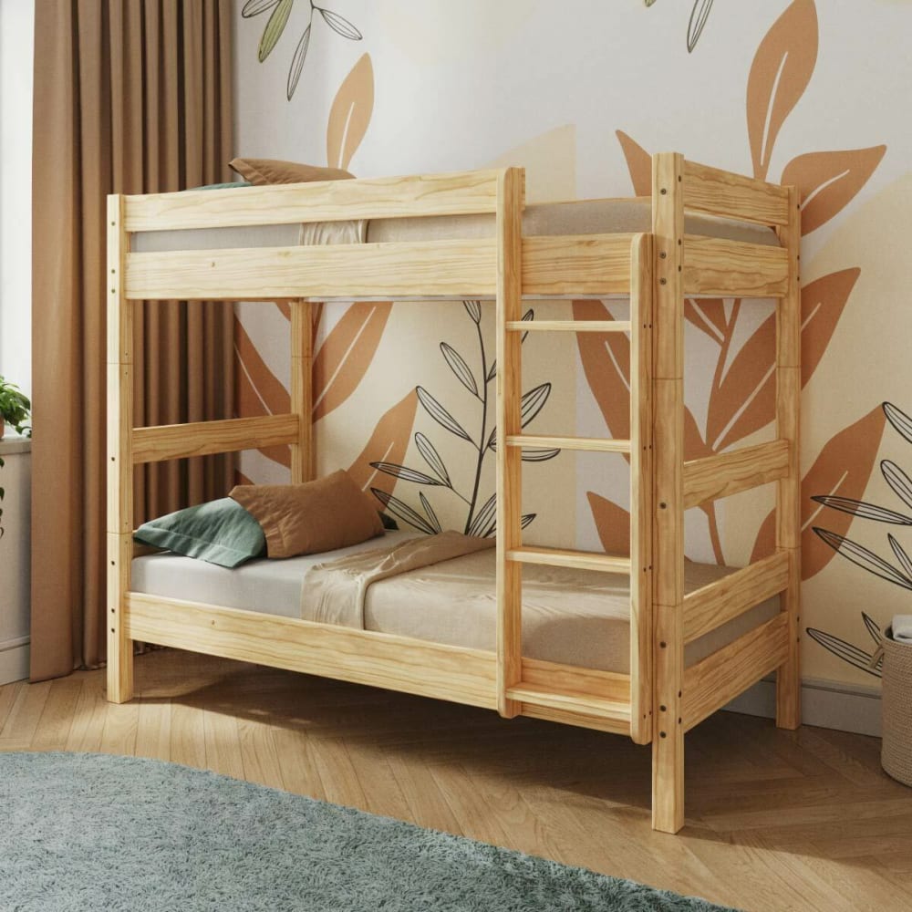 Lit superposé bois massif 80x190 cm - Maisons du Monde