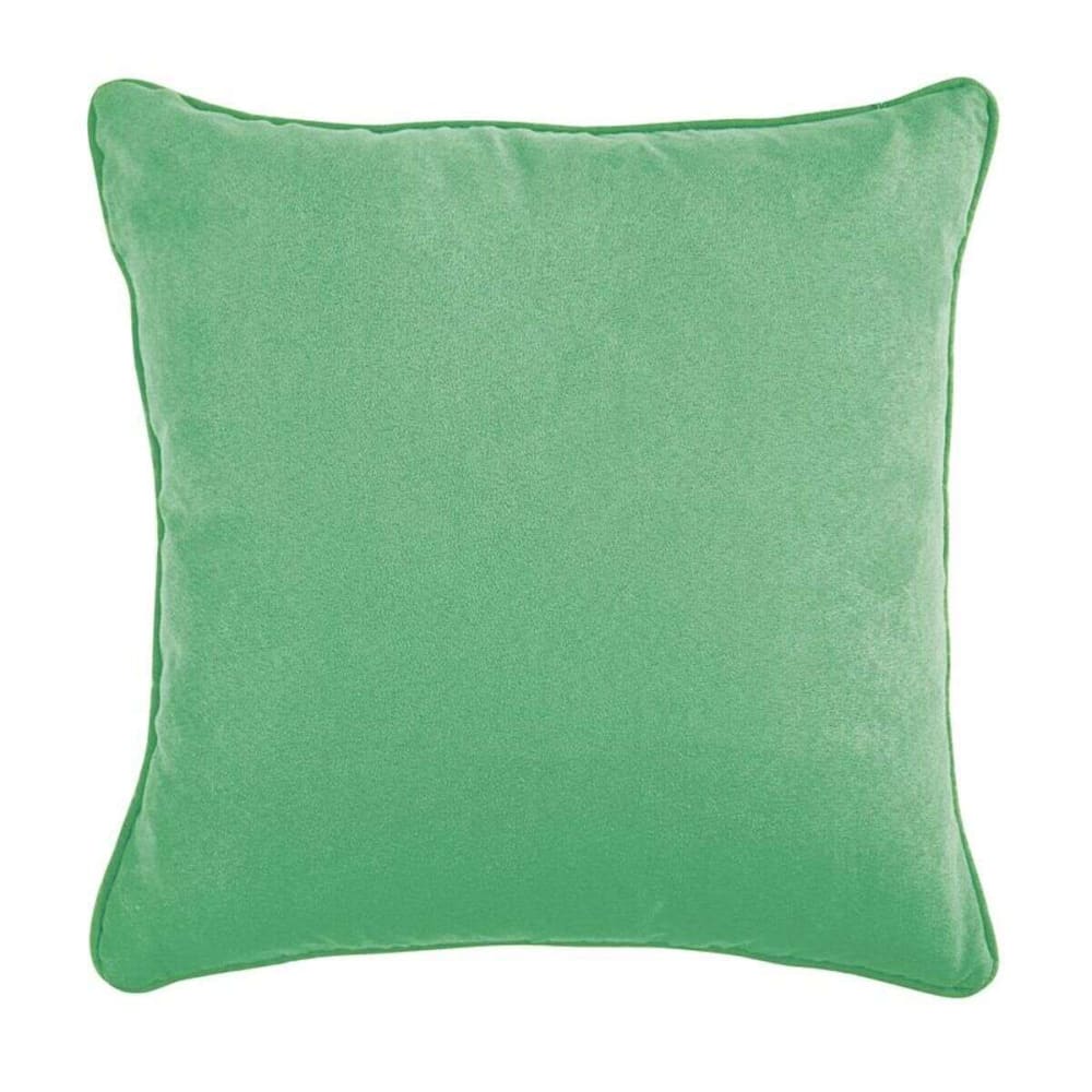 Coussin en suédine vert clair 40x40 - Maisons du Monde