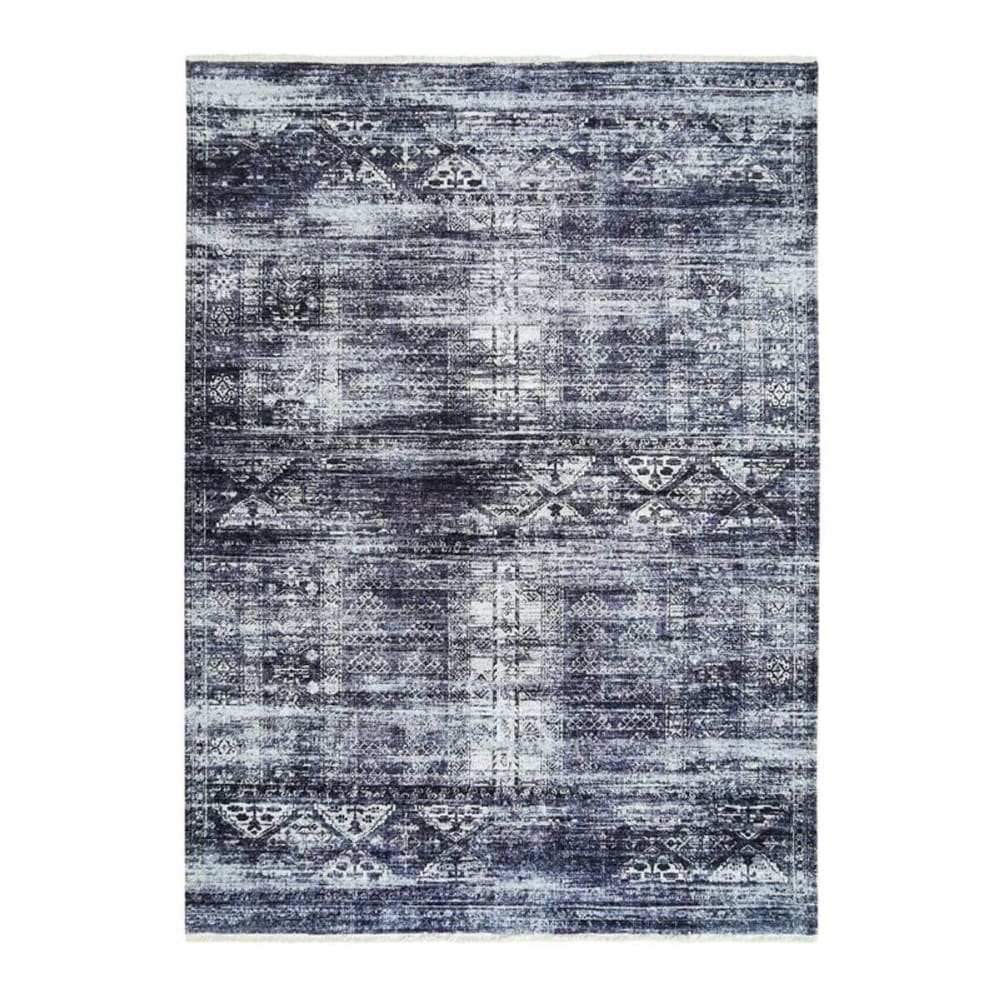 Tapis extra-doux motifs effet vintage gris 120x170