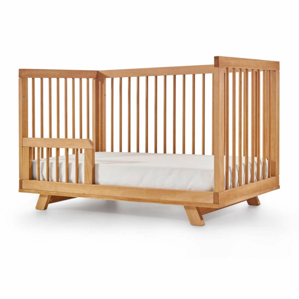 Lit évolutif bébé montessori bois massif 70x140 cm (ID Kids) - Image 2