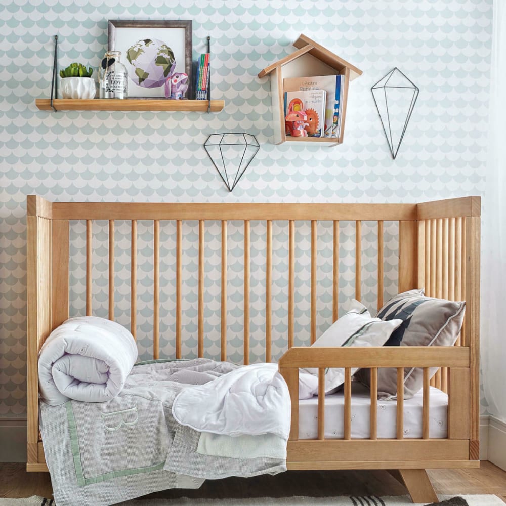 Lit évolutif bébé montessori bois massif 70x140 cm (ID Kids) - Image 3
