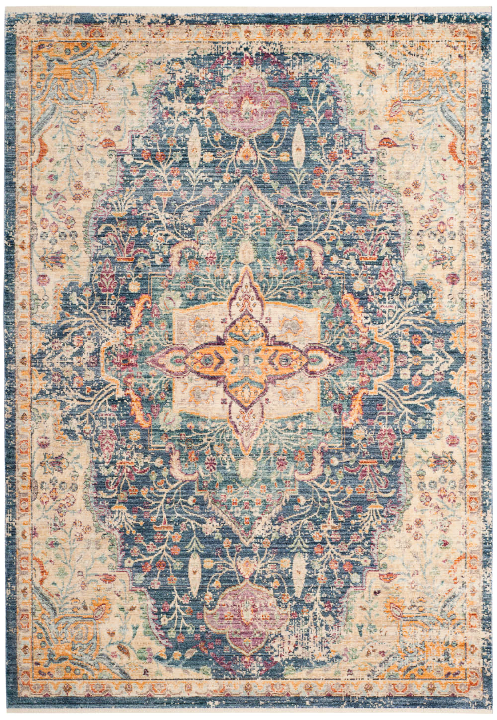 Tapis Viscose Bleu/Violet 152 X 244 cm