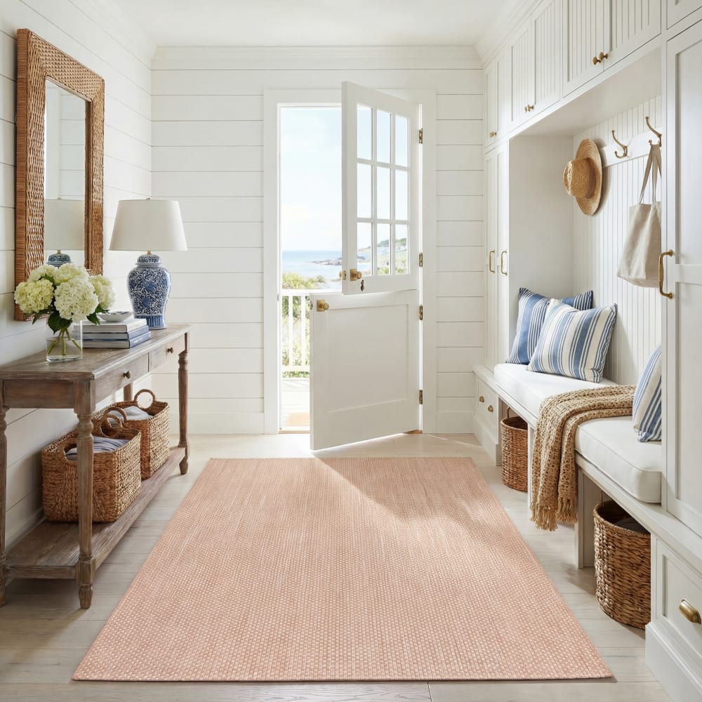 Safavieh Tapis contemporain en polypropylène beige, 122 x 170 cm style contemporain - Pp - Polypropylène