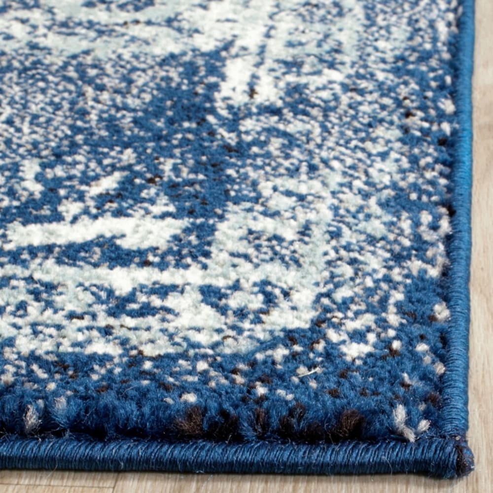 Tapis de transition en polypropylène bleu/blanc, 155 x 229 cm — vue 4