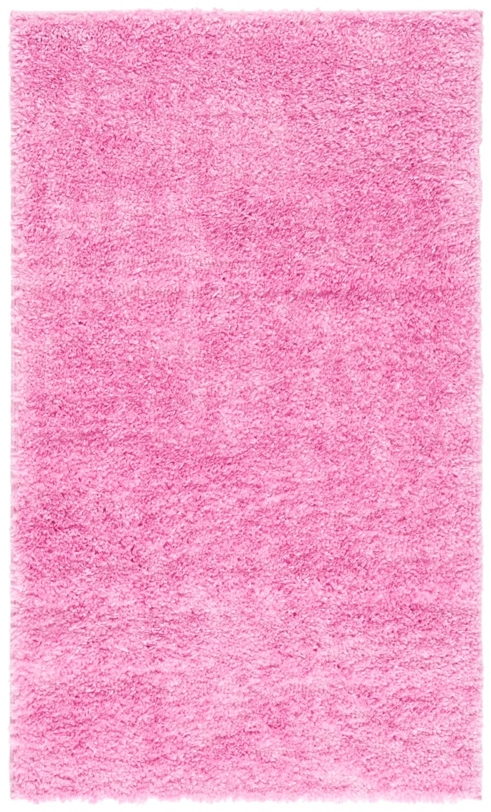 Tapis shag en polypropylène rose, 91 x 152 cm