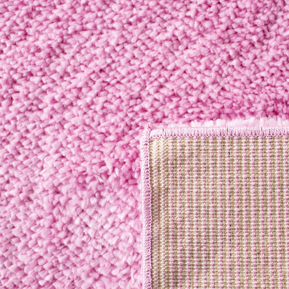 Tapis shag en polypropylène rose, 91 x 152 cm — vue 3