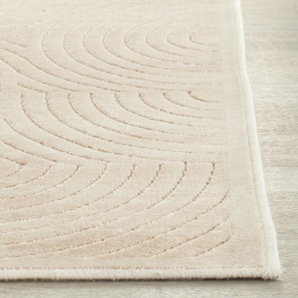 Tapis de transition en viscose beige, 79 x 122 cm — vue 4