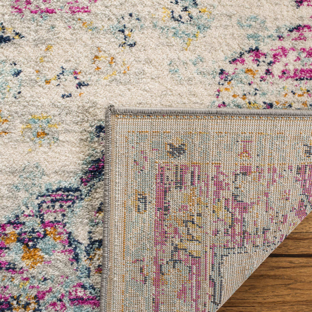 Tapis de transition en polypropylène blanc/rose, 122 x 183 cm — vue 4