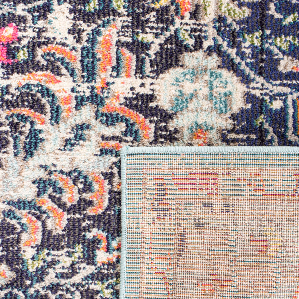 Tapis de transition en polypropylène noir/bleu, 122 x 183 cm — vue 4