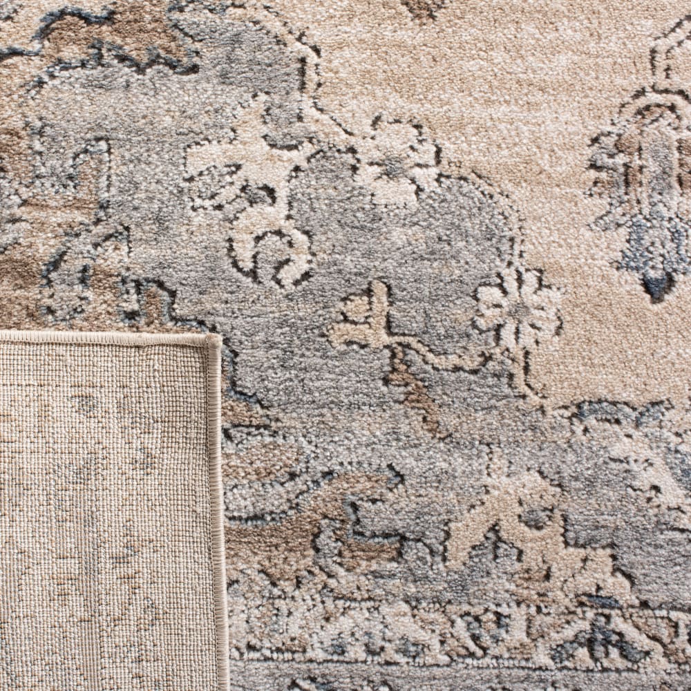 Tapis traditionnel en polypropylène beige/gris, 122 x 183 cm — vue 4
