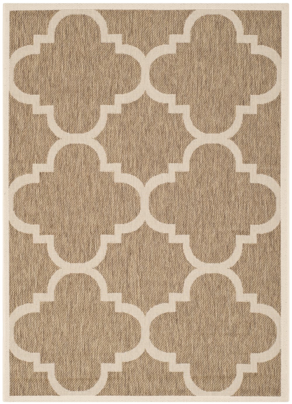 Tapis treillis en polypropylène brun, 122 x 170 cm - Maisons du Monde