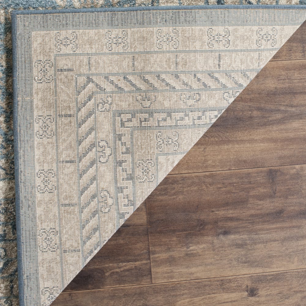 Tapis traditionnel en polypropylène bleu/beige, 155 x 231 cm — vue 4