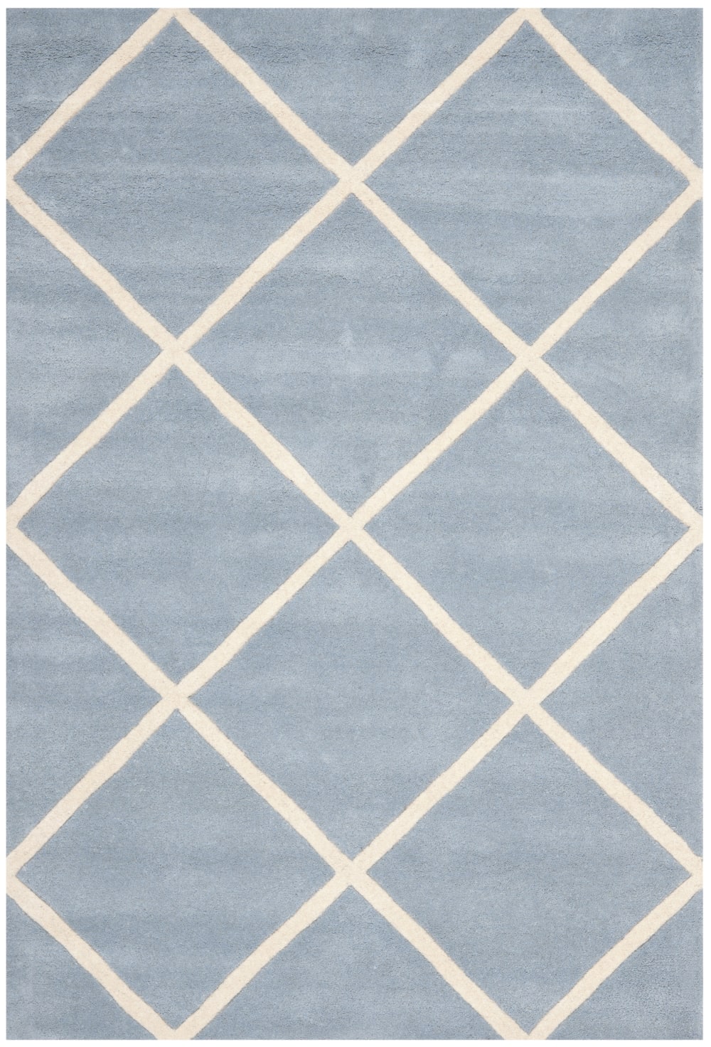 Tappeto contemporaneo in lana blu/bianco, 122 x 183 cm - Safavieh
