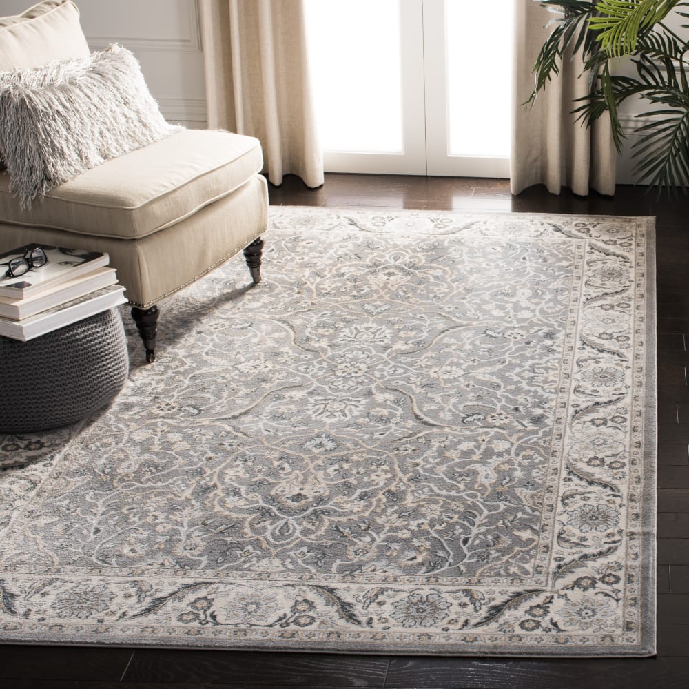 Tappeto di transizione in polipropilene grigio, 91 x 152 cm -