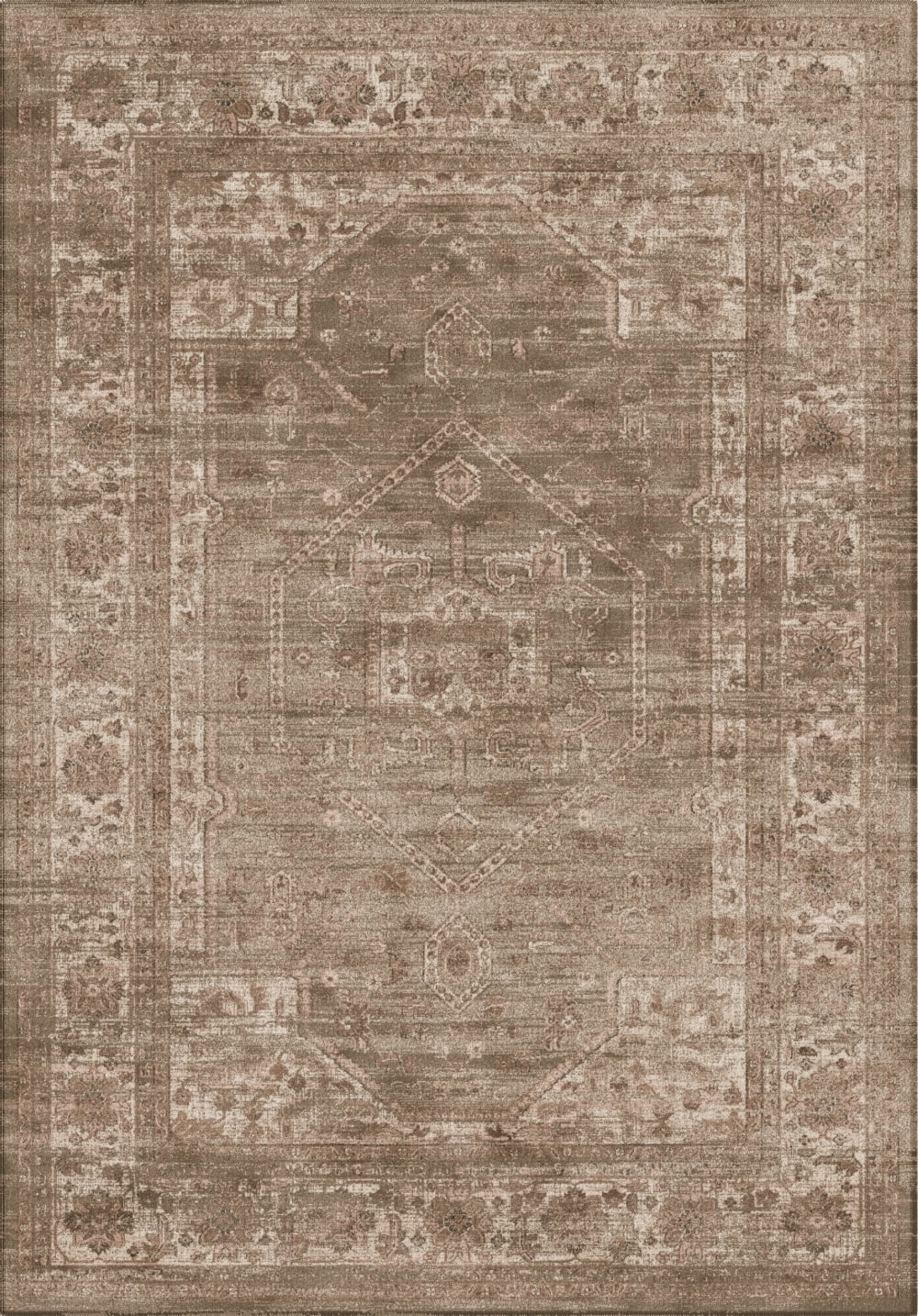 Safavieh Tapis traditionnel en viscose gris, 160 x 229 cm style vintage