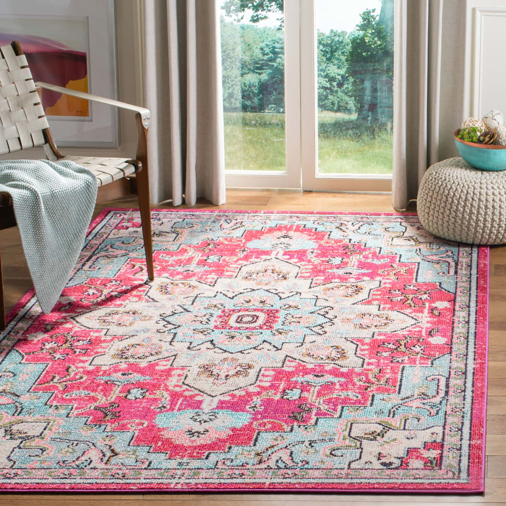 Tapis de transition en polypropylène rose/bleu, 160 x 229 cm — vue 3