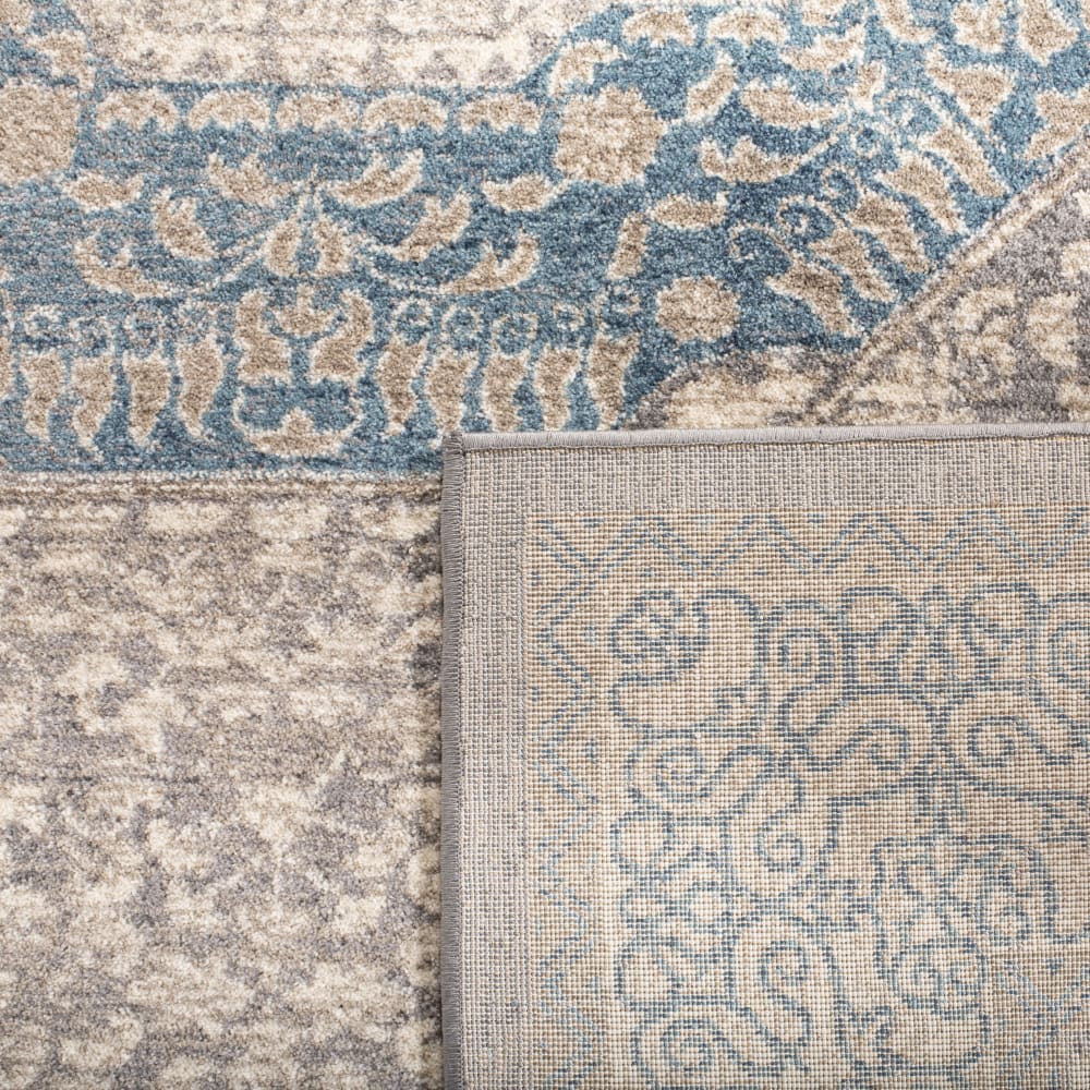 Tapis traditionnel en polypropylène gris/bleu, 122 x 170 cm — vue 4