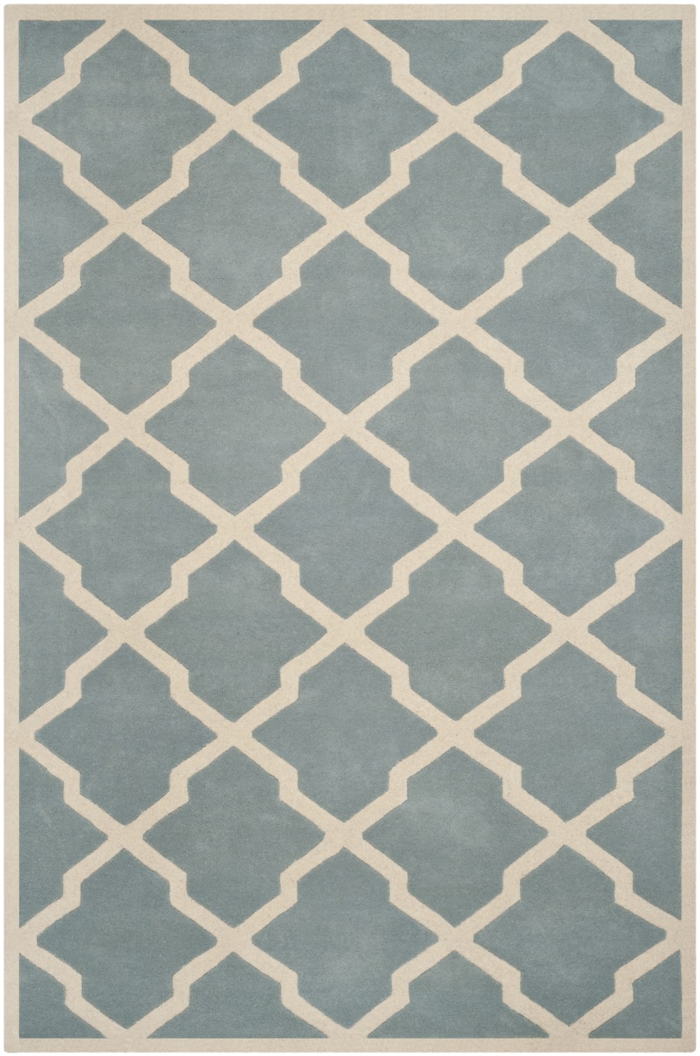 Tappeto contemporaneo in lana blu/bianco, 183 x 274 cm - Safavieh