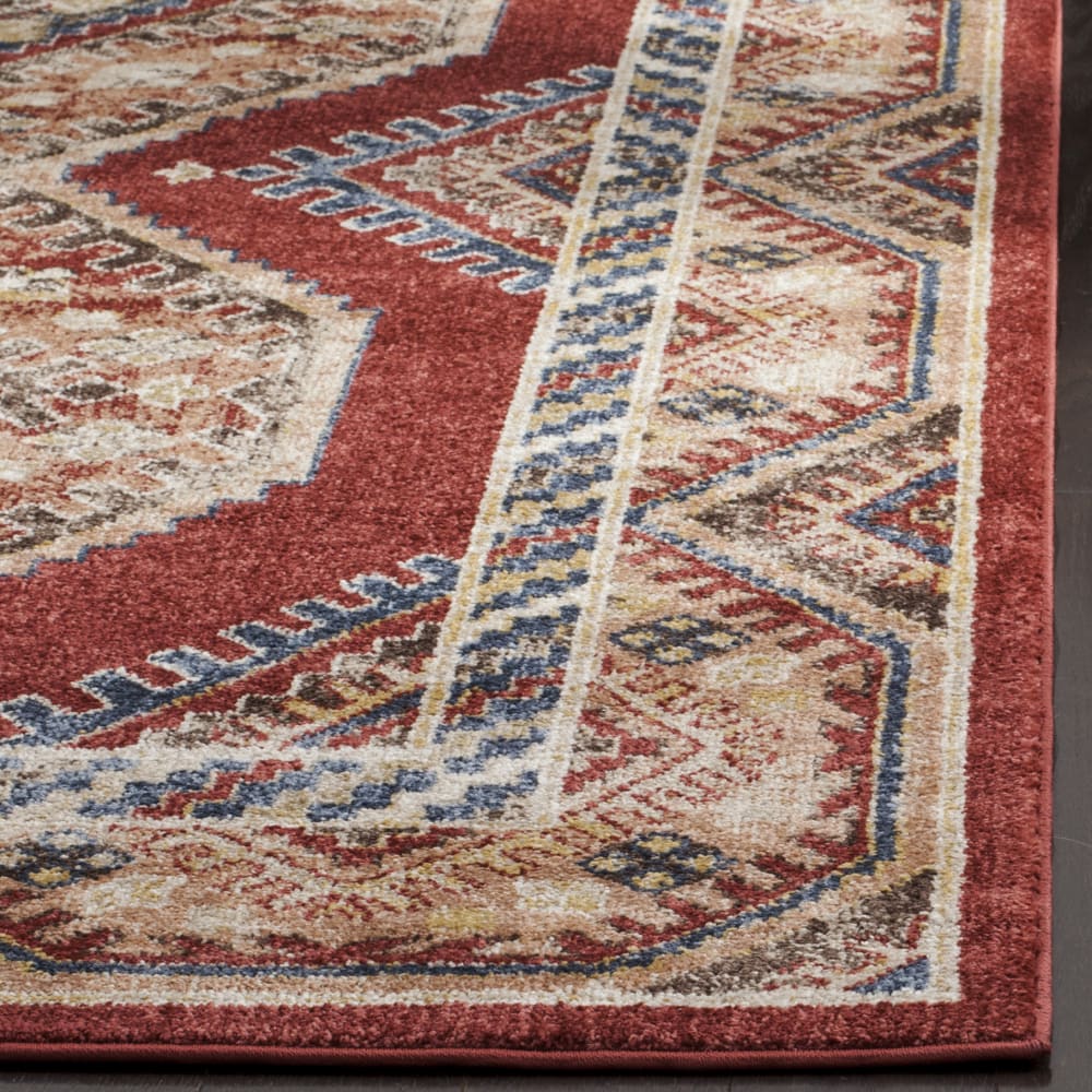 Tapis de transition en polypropylène rouge/orange, 91 x 152 cm — vue 4