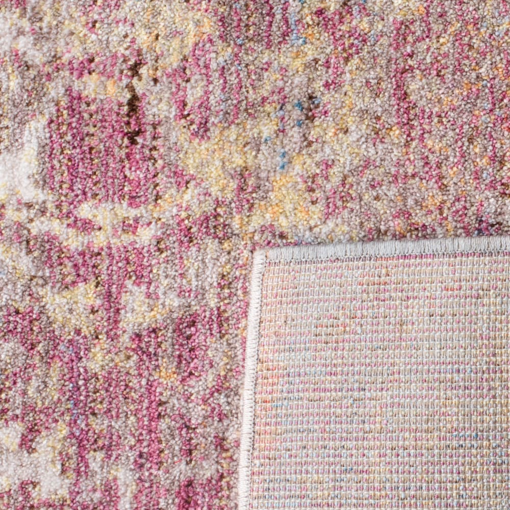 Tapis de transition en polyester rose/multicolore, 122 x 183 cm — vue 4