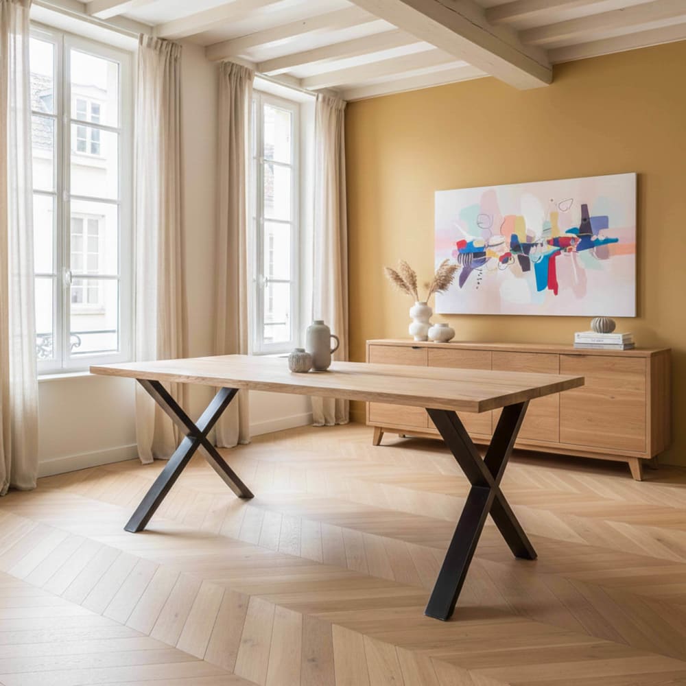 mesa de comedor de madera de 240 x 95 x 75 cm