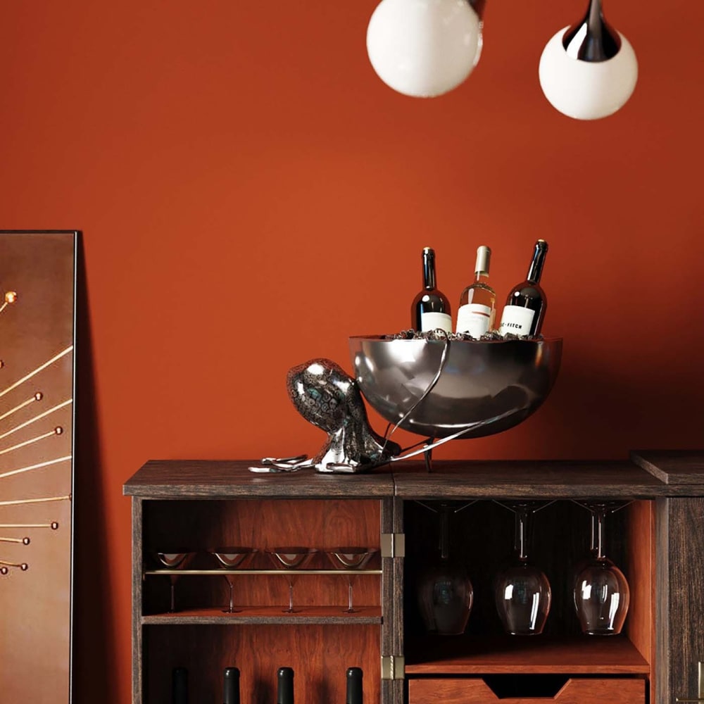 Seau à champagne pieuvre en aluminium