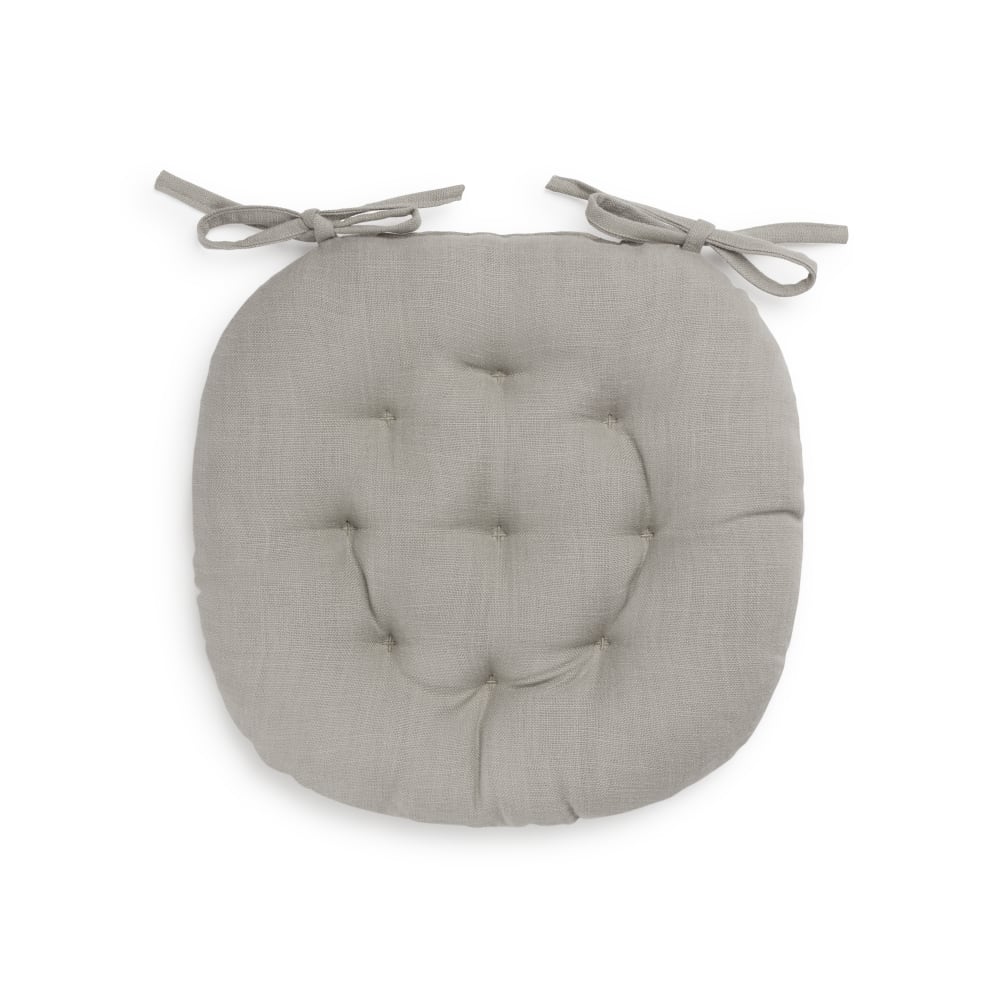 Cojín relleno para silla color gris. 43x43cm