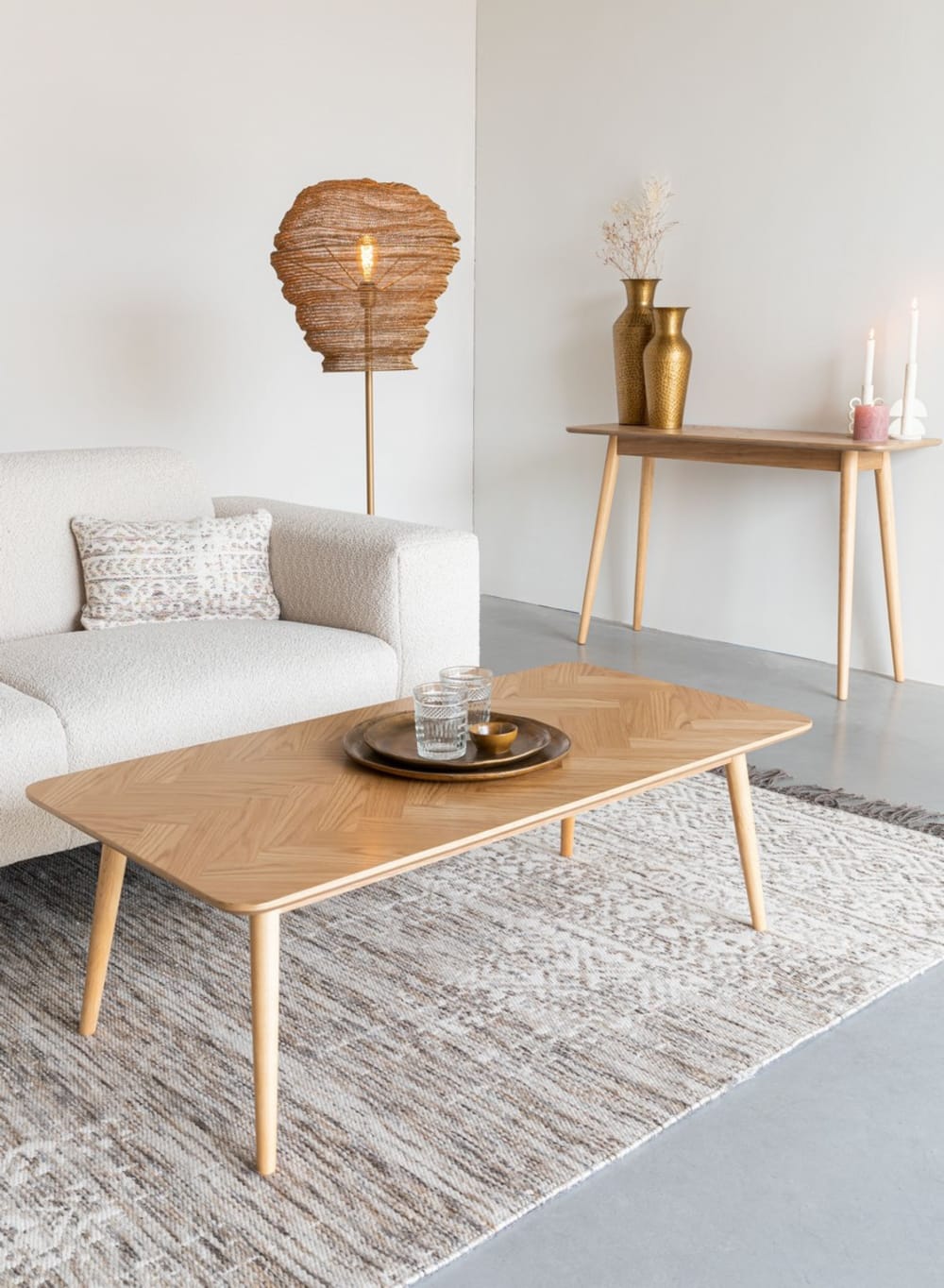 Table basse en bois clair rectangle - Maisons du Monde