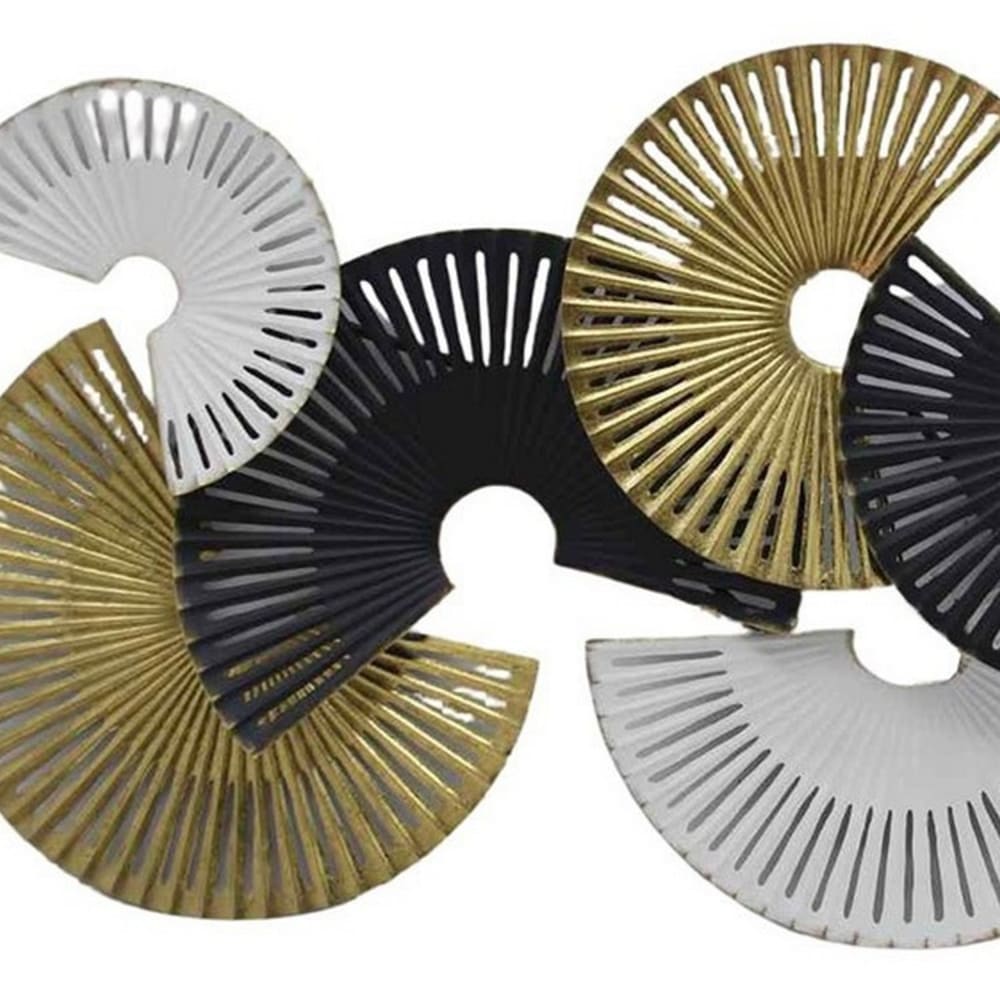 Décoration murale en métal disque coupé 120x58x8 - Maisons du Monde