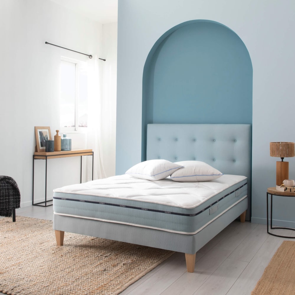 Ensemble matelas mémoire de forme, sommier et pieds 180x200 - Maisons du Monde
