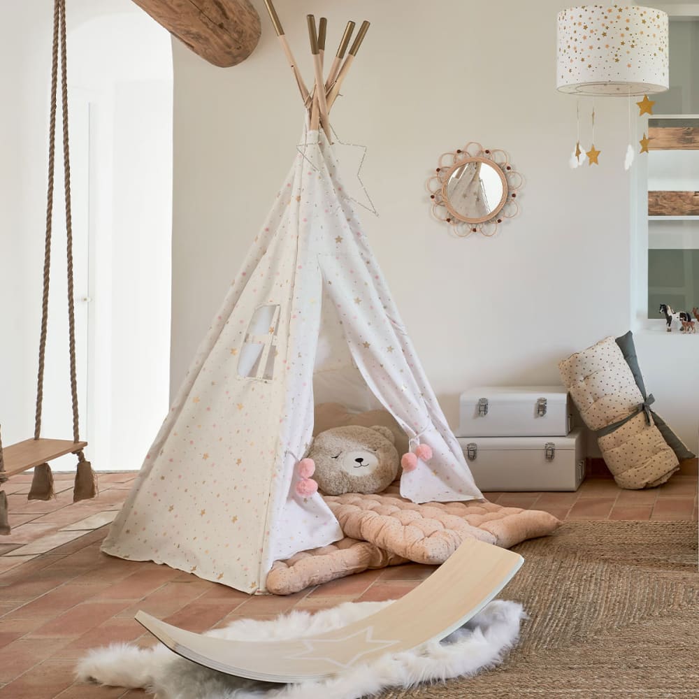 Suspension blanc et ocre - Maisons du Monde
