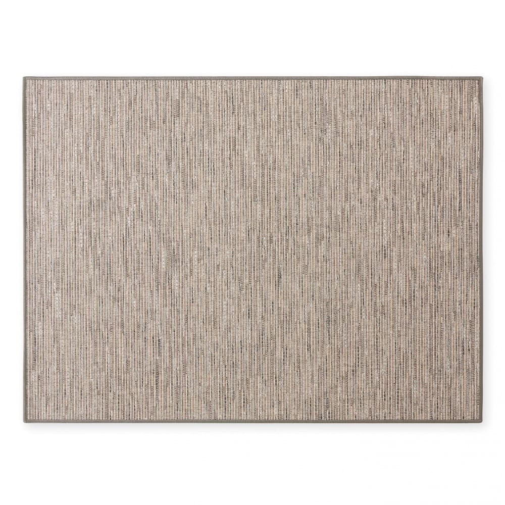 Tapis rectangulaire en polypropylène 200x290 cm terre