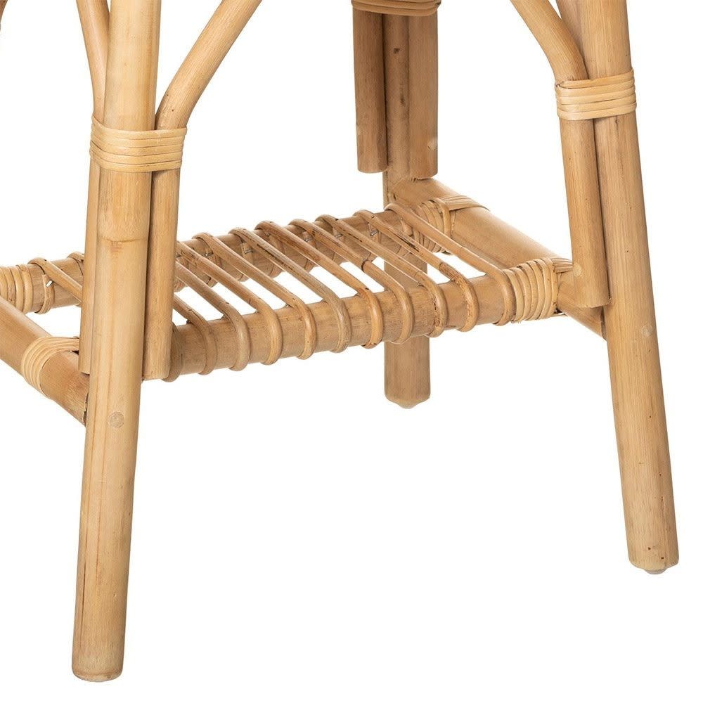 Table de chevet en rotin naturel 37x56 cm