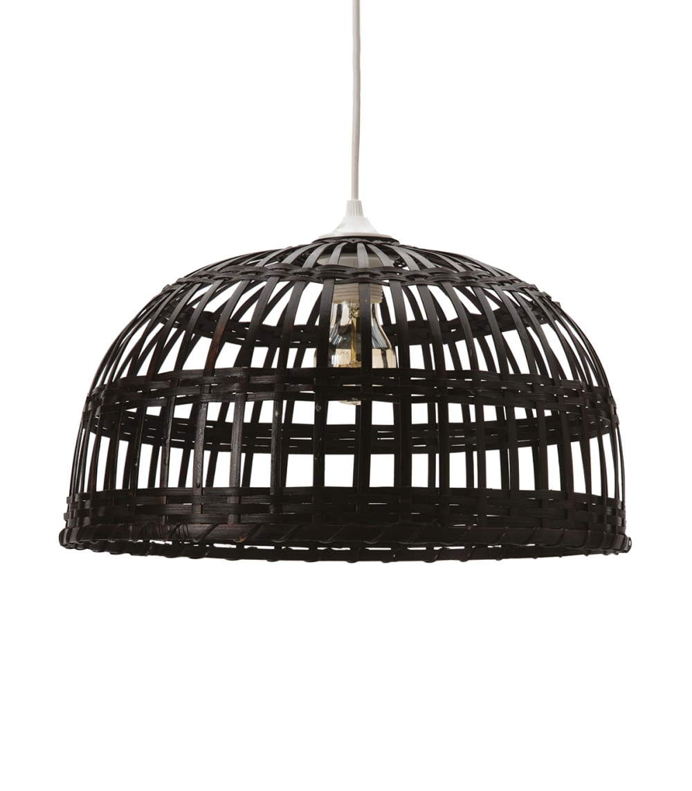 Suspension en bambou marron, d.38 cm