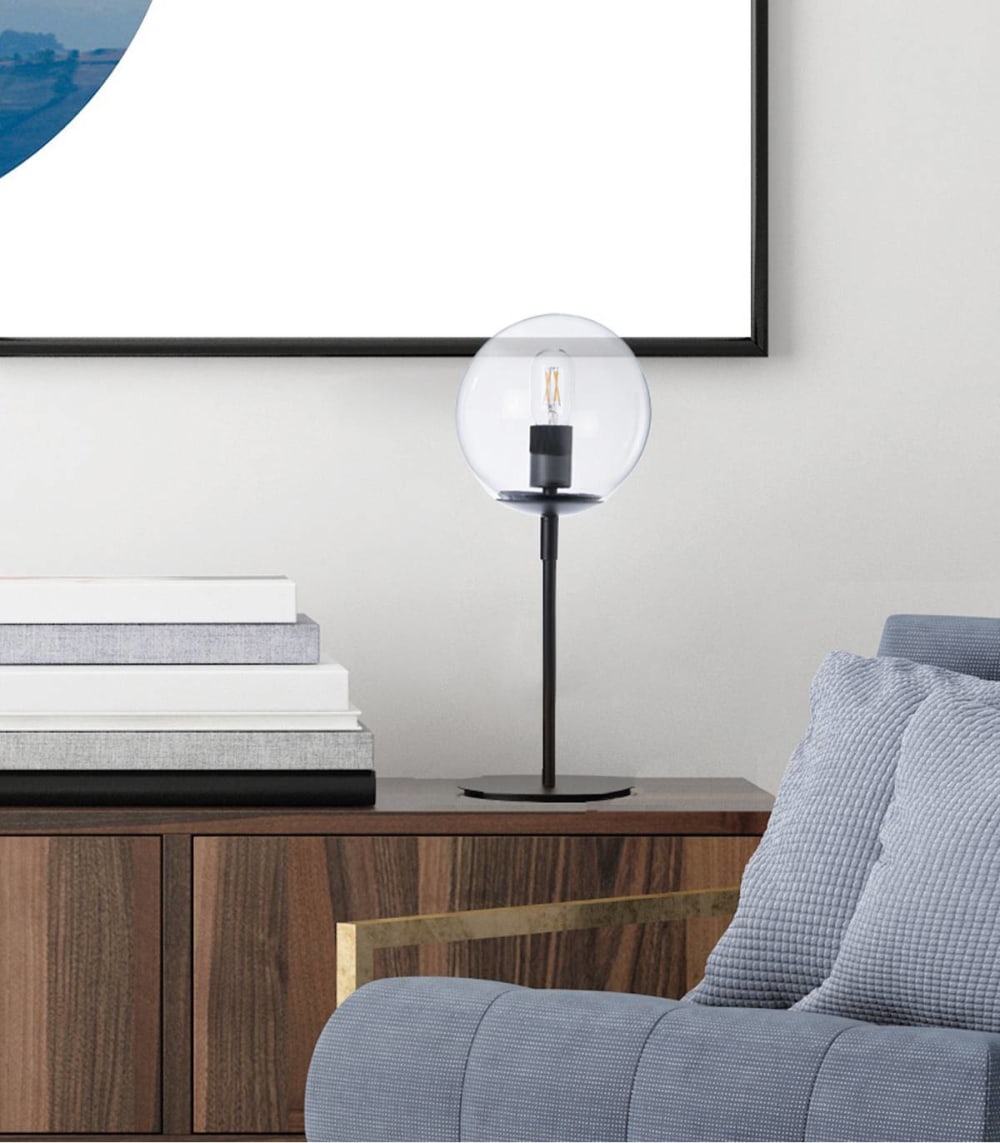 En verre noir, h. 52 cm - Maisons du Monde