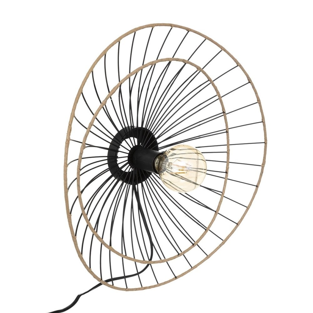 Decoratie Applique métal noir D45cm style contemporain