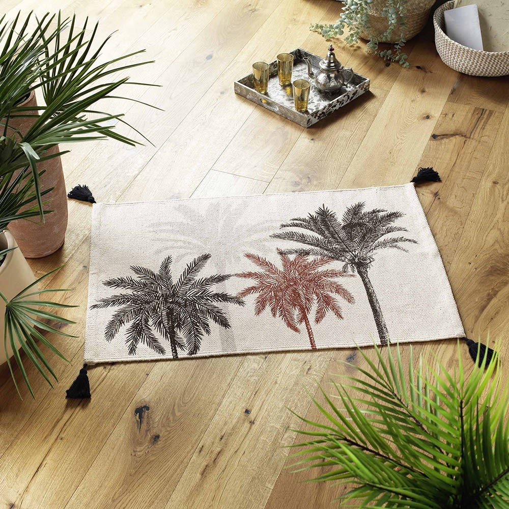 Tapis pompons 60x90cm