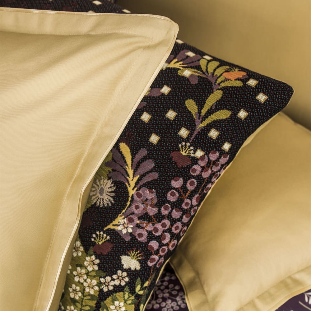 Drap housse en satin de coton or 200x200 - Maisons du Monde