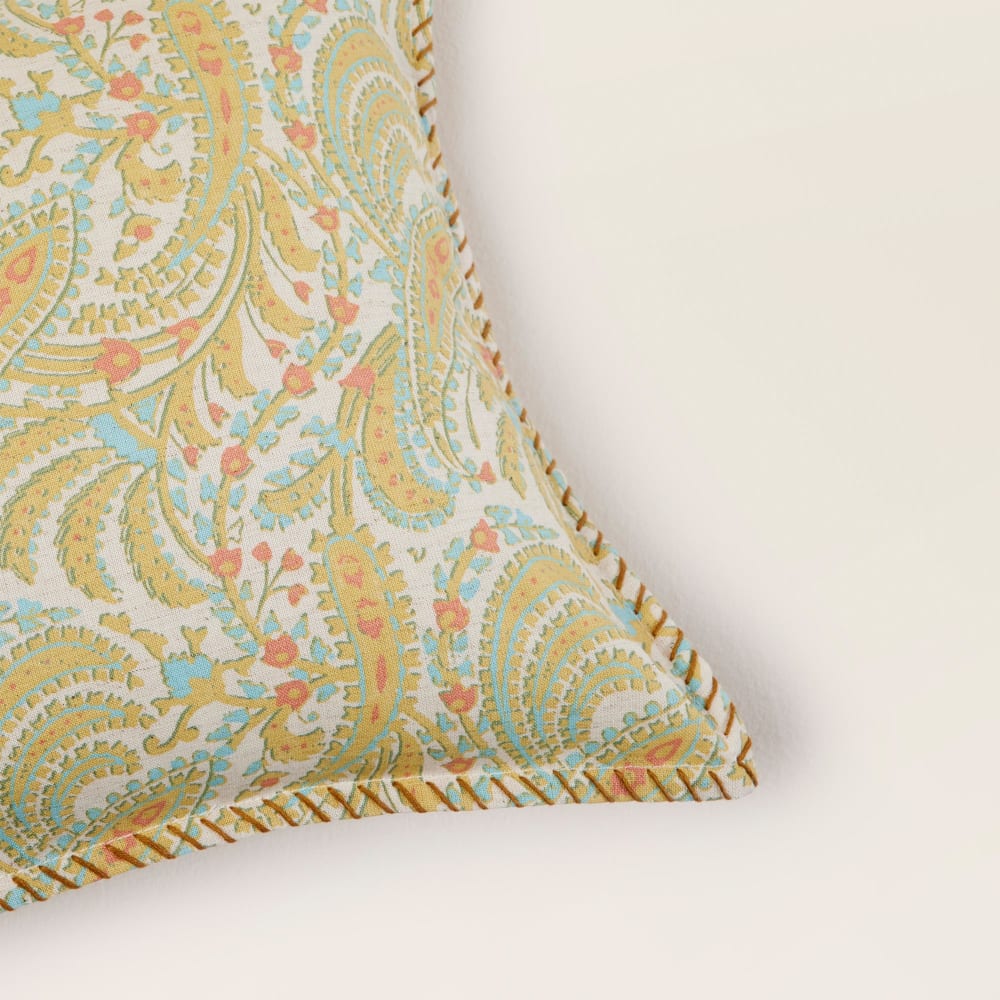 Housse de coussin en coton jaune 28x47 cm - Maisons du Monde