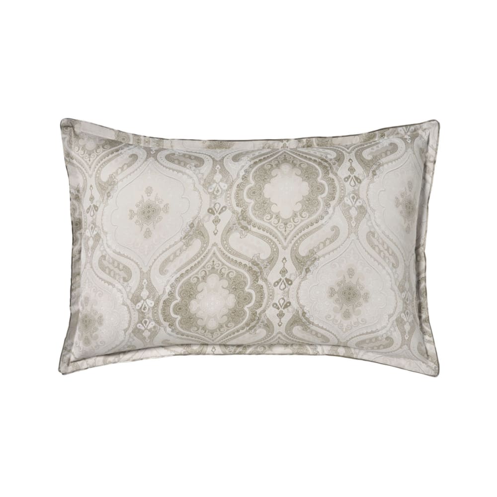 ALEXANDRE TURPAULT Taie d'oreiller imprim&eacute;e en satin de coton biscuit 50x75