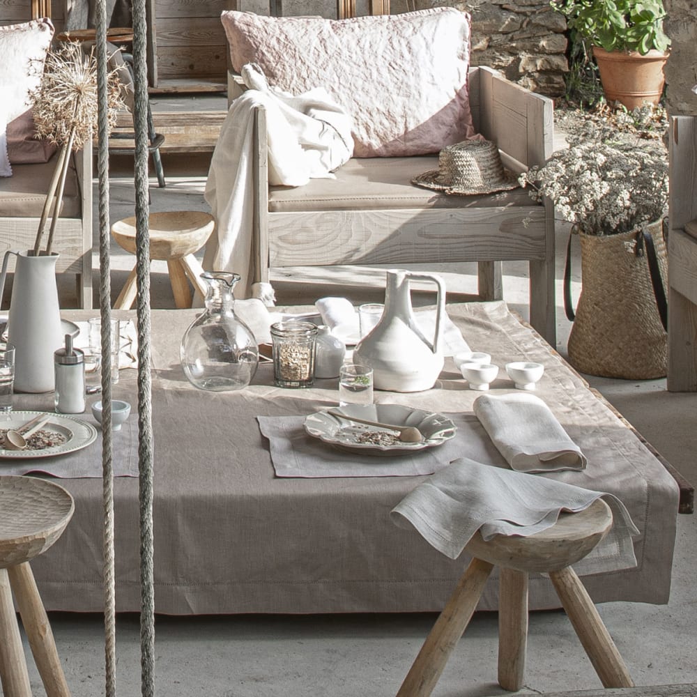 Set de table en lin gris 37x50 — vue 4