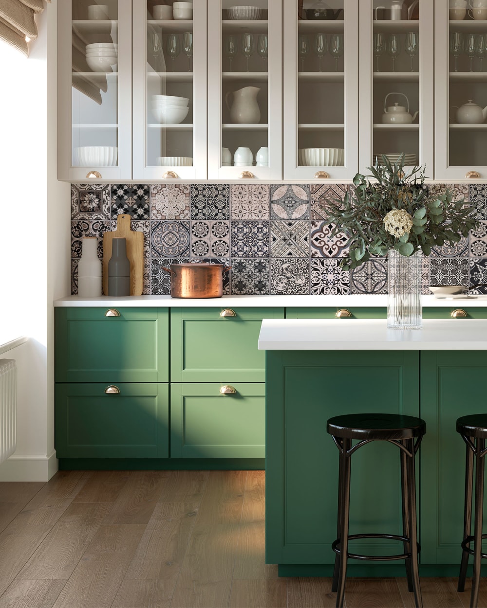 Frentes de cocina hidráulico gris 40x300 cm - Maisons du Monde