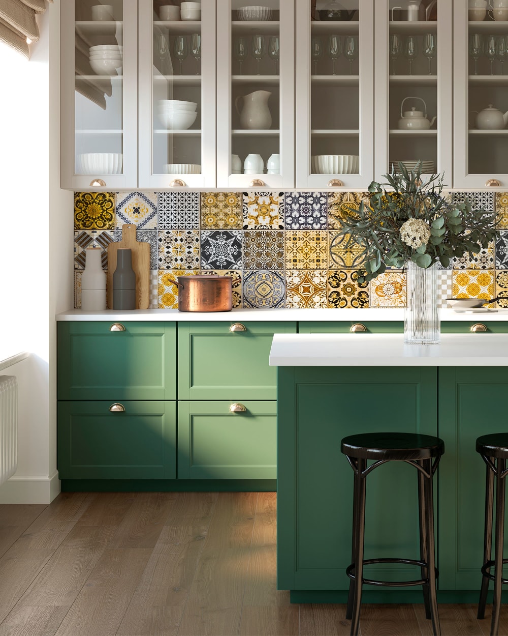 Frentes de cocina hidráulico amarillo 60x200 cm - Maisons du Monde