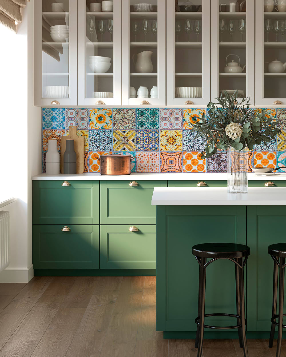 Frentes de cocina hidráulico multicolor 60x100 cm - Maisons du Monde