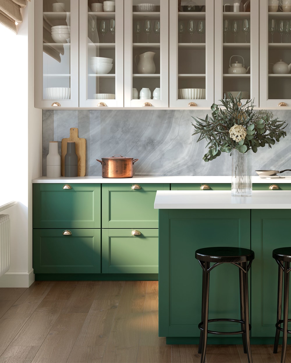 Frente de cocina mármol gris 60x100 cm - Maisons du Monde